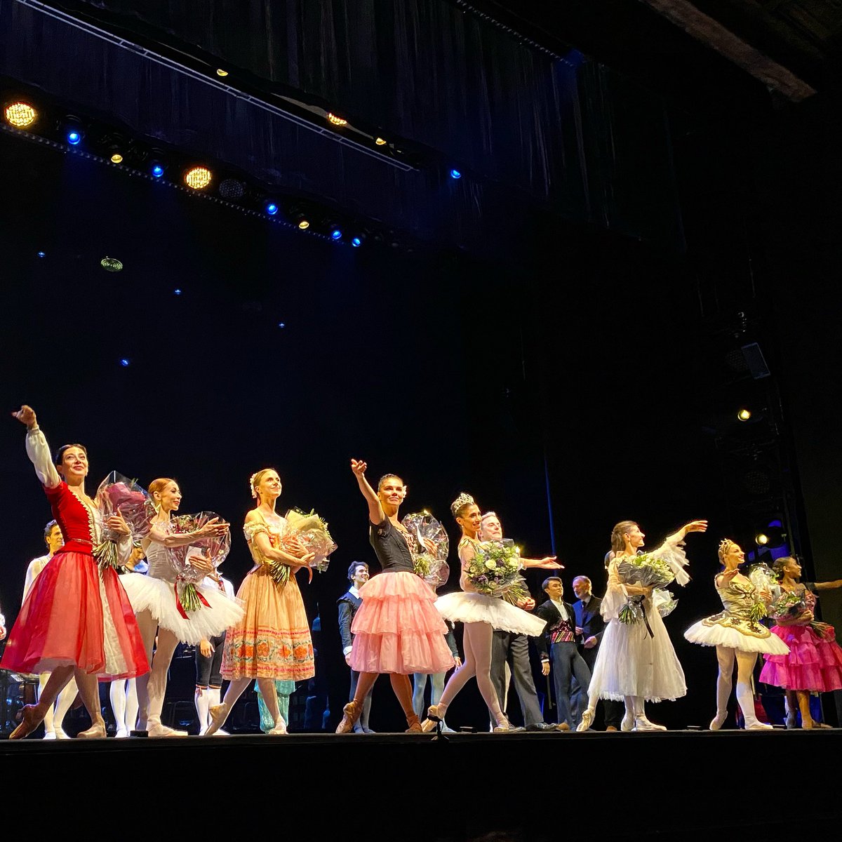 A curtain call for some of the world’s greatest ballerinas taking part in a tribute for the world’s most famous ballet dancer in Rudolf Nureyev Legend and Legacy <a href="/nehemiah_kish/">nehemiah kish</a> <a href="/NureyevGala/">Nureyev Legend and Legacy</a> #ballet #nureyev