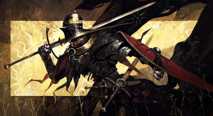 Art appreciation post !Please share your art about Knight, horseman, swordman ect...Under this post with the hashtag #SIRptember with a short description or yourself   