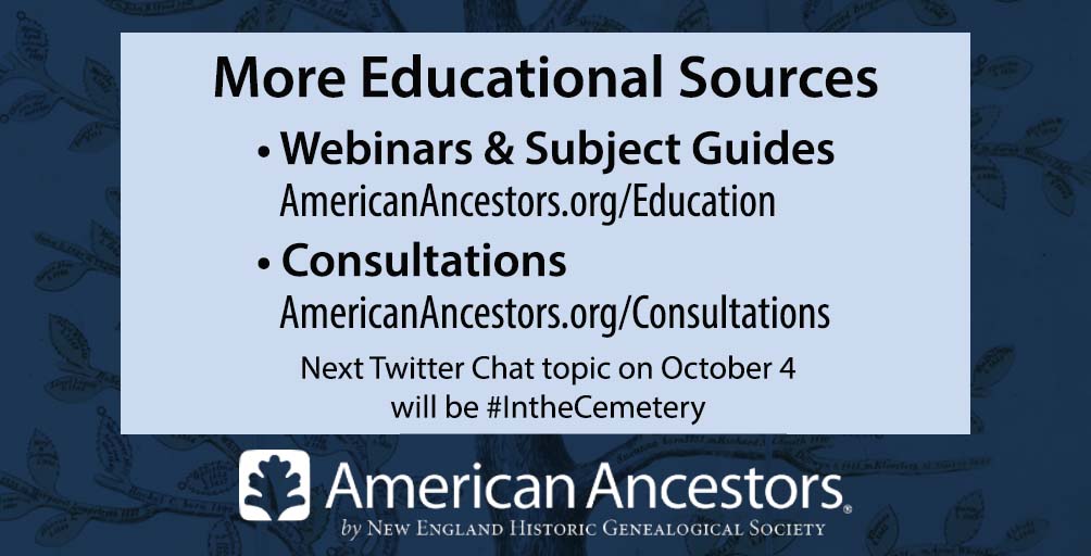 AncestorExperts's tweet photo. Hard to believe today's event is done! Thanks for sharing your family information. Join us next month on Tuesday, October 4 when we talk about #IntheCemetery #OurAncestors https://t.co/K9fuFF9zwY