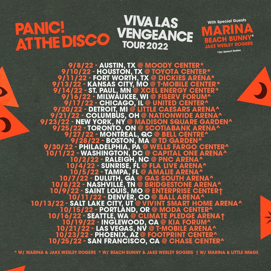 patd_arg's tweet photo. El viernes terminamos con todo la semana porque ARRANCA EL TOUR ¿ESTAN LISTOS?
Activa las notificaciones para no perderte nada.
#vivalasvengeance #vlv #panicatthedisco #patd #brendonurie #shutupandgotobed #vivalasvengeancetour https://t.co/isbnbQr9sf