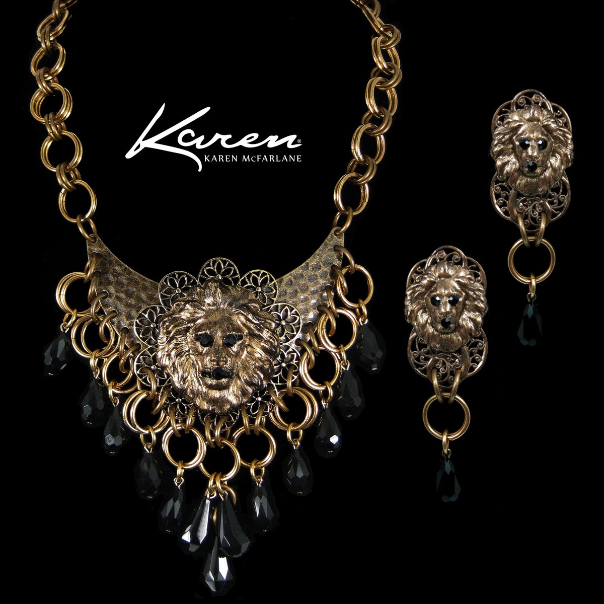 _karenmcfarlane's tweet photo. Revived Classic 
Lion Head designs by Karen McFarlane
Necklace #1135n
Earrings #1105e
https://t.co/hLtVBNEQRs https://t.co/9LxGfOOXAT