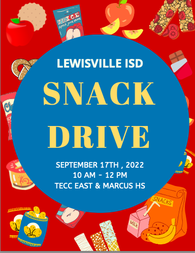 LISDsocialwork's tweet photo. Hey Lewisville community! LISD social work is hosting our 2nd biannual snack drive! #September17th https://t.co/Y6CXMQztim