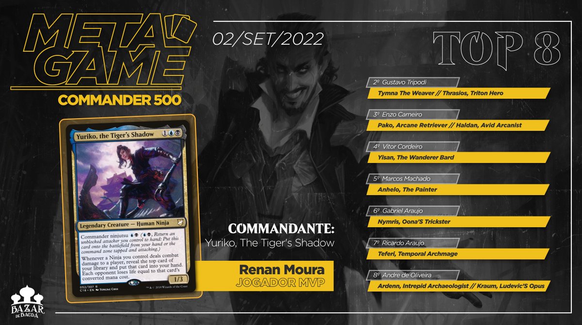 bazardebagda's tweet photo. Sexta é dia de jogar aquele #Commander 500 com a galera!
Vem jogar com a gente!
#metabazar https://t.co/m2bvALd8aq