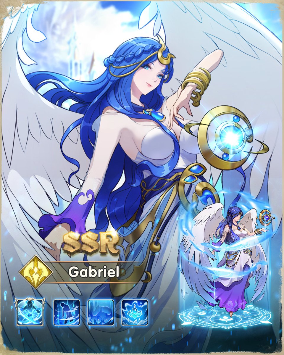 The Angel Gabriel has come to the Ascension Realm to join the fight! This Luminarch Mage hero specializes in reducing incoming damage to the rest of her team and locking down her enemies in her Ethereal Prison!
<a href="/YoyoGame_RPG/">Yoyo Game Ltd. ❁</a>
 #Master3DRPG #Master3D #P2E #P2Egaming #IdleMaster3D