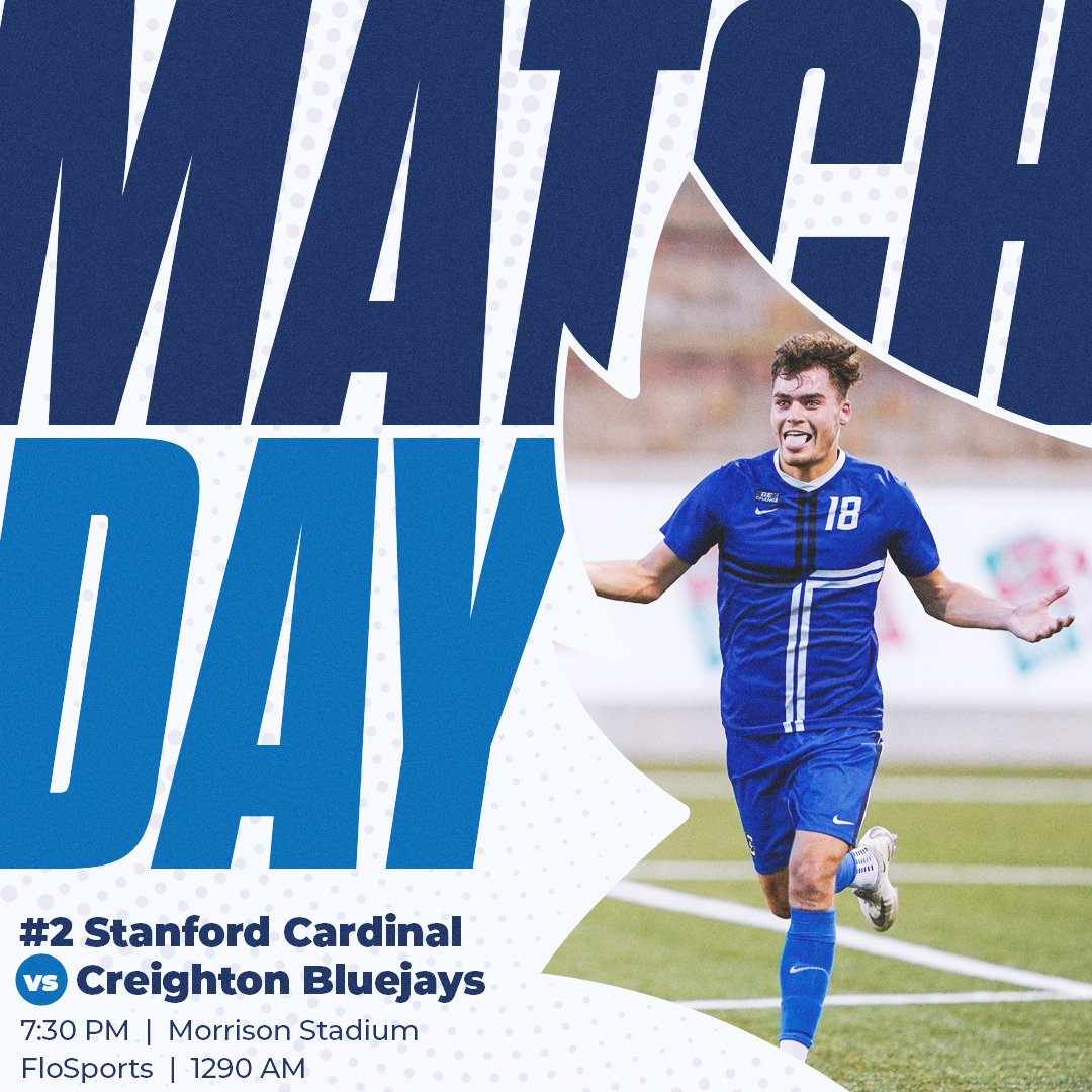 creightonmsoc's tweet photo. MATCH DAY!!

🆚 #2 Stanford
⏰ 7:30 PM
📍 Morrison Stadium

https://t.co/9degBCDBGg

#GoJays https://t.co/9D9ucZdHdO
