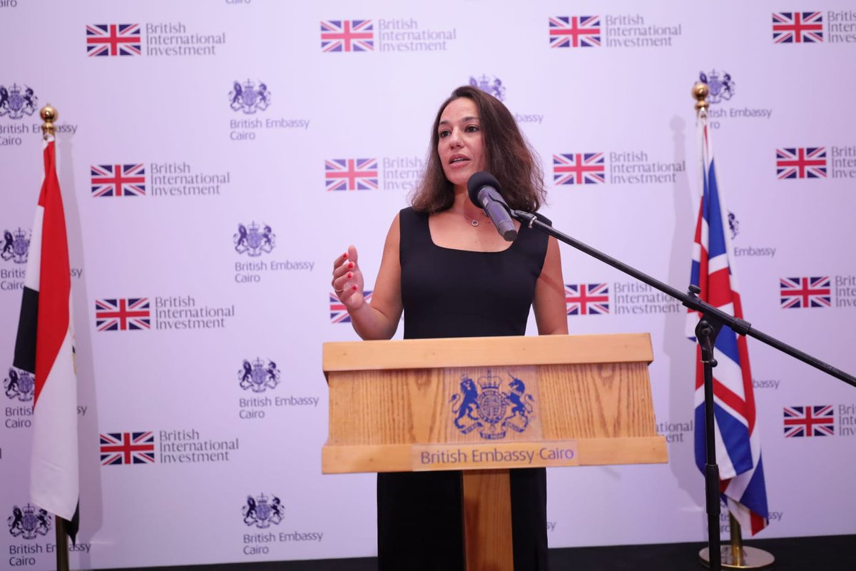 UKinEgypt's tweet photo. We were delighted to host @BritishIntInv today, as they launch their new 5-year strategy in Egypt.

British International Investment have invested almost $800m in #Egypt already, and are planning to invest $100m more in Egyptian start-ups. 🇬🇧 🇪🇬 partnership in action 🤝 https://t.co/N9PcvytFYL