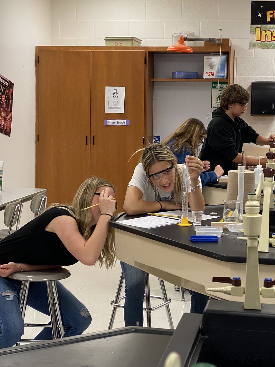 Working on learning how to use some lab equipment and measure with the metric system in all Biology classes.