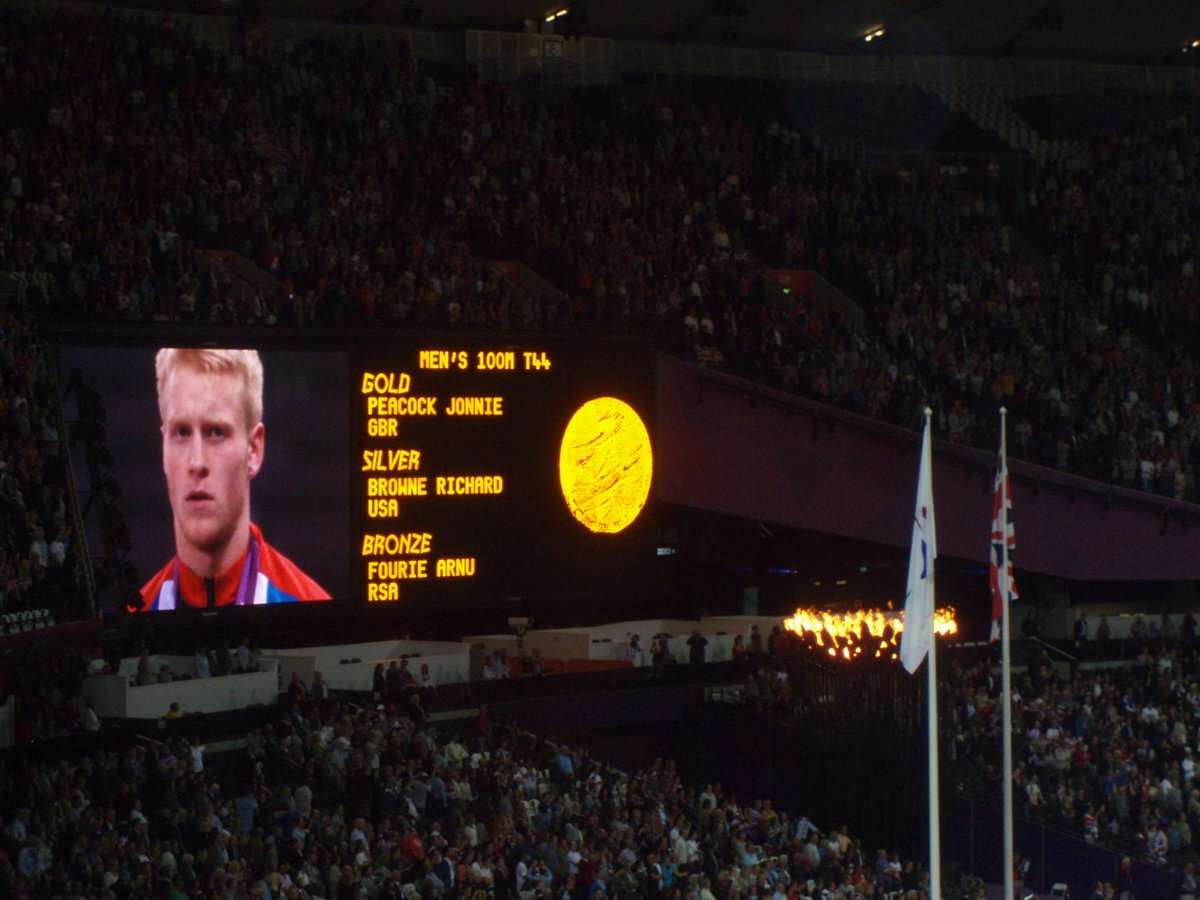 #OTD I was at #London2012 #Paralympics How cool it remains to be able to say I was there for #ThrillerThursday seeing @HanCockroft @davidweir2012 and @JonniePeacock win Gold.