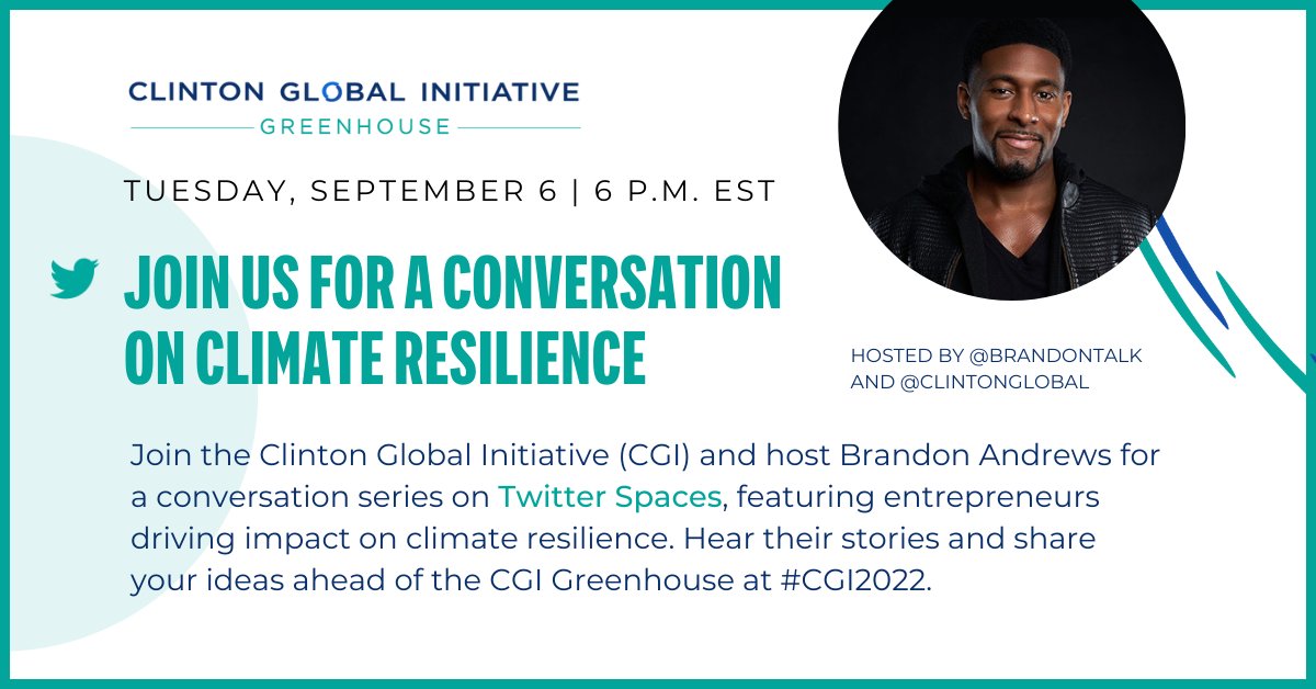 The #CGI2022 Greenhouse is working with social entrepreneurs and startups to create a greener planet. Join <a href="/brandontalk/">Brandon Andrews</a> at 6 p.m. ET to get a sneak peek: wjcf.co/3qhwWqo