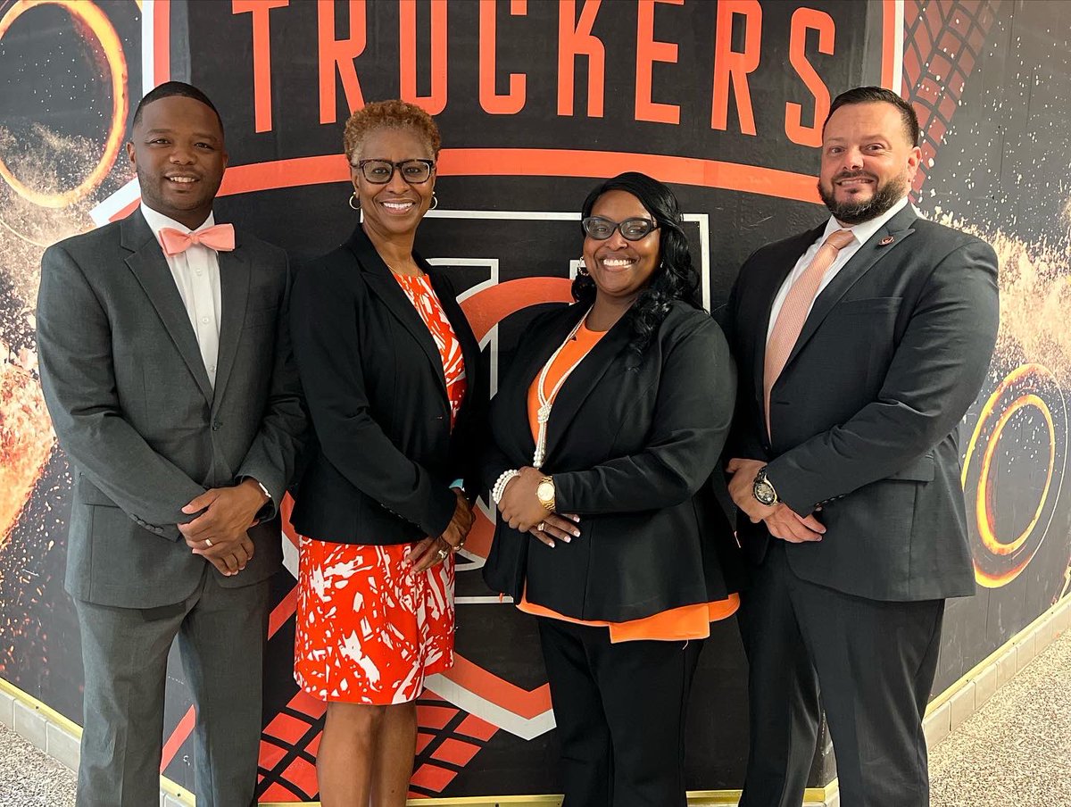 GoCHSTruckers's tweet photo. Our admin team rocked their #FirstDayFits. How bout you? 🧡🖤💧#AlwaysReppin #TheLand https://t.co/xVL0ORFXLJ