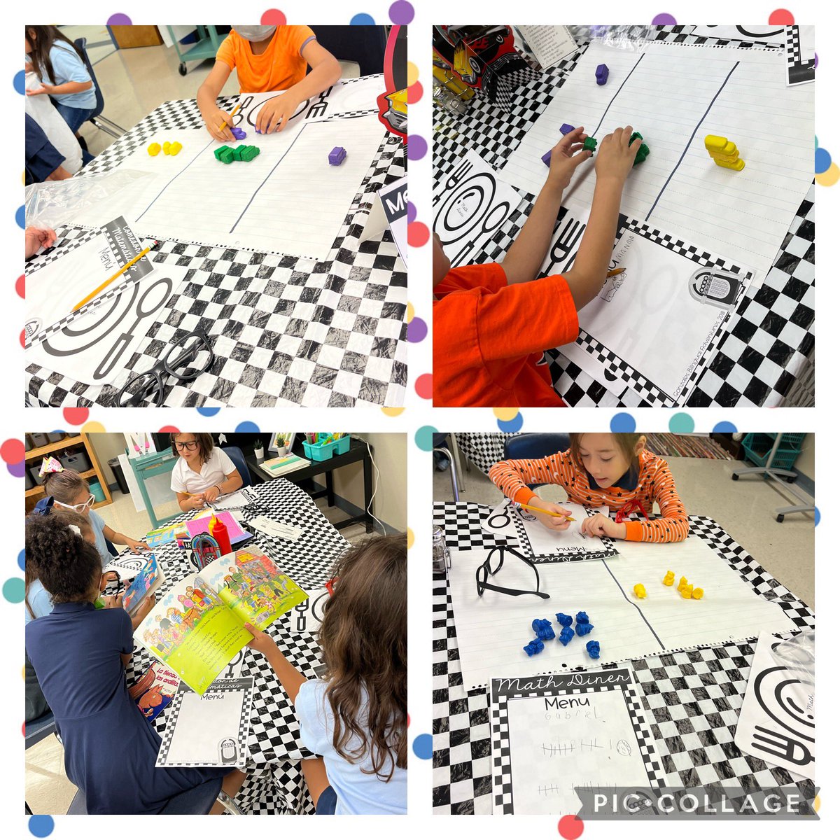 ms_jhernandez83's tweet image. 1st grade came into Math Diner today to get a taste of their upcoming unit: Data Analysis. They watched Brainpop Jr. videos on tally marks &amp;amp; picture graphs. #sorting #categorizing #vocabulary #collecting @NISDPassmore @NISDElemMath @Bilingualadv @texteacher