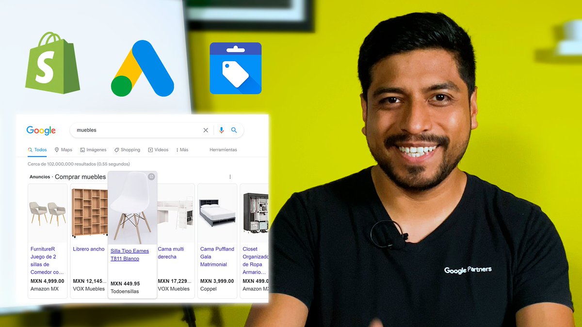 christianfriasm's tweet photo. ¿Qué es Google SHOPPING y para qué sirve? 🛍🛒 https://t.co/s6awms8R24 via @YouTube https://t.co/0300wbJp4w
