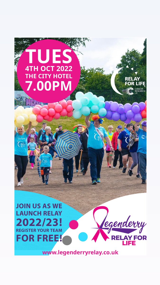 You’re invited!!!
Join us as we launch our Relay for Life 2022/23!