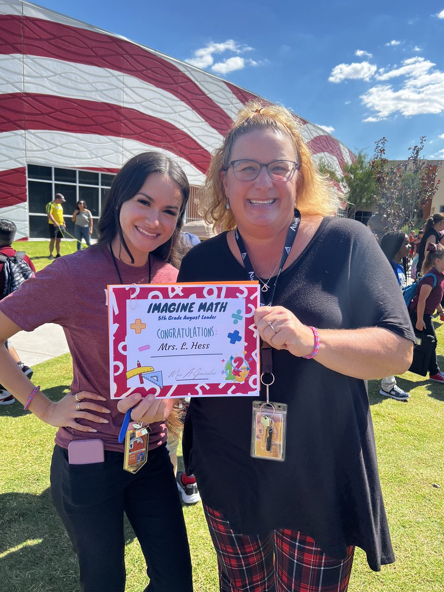 LittleMsZavala's tweet photo. Congratulations to mine and @HessFrizzle 5th grade class, August leaders for Imagine Math! A special congrats to T.A for placing top 10!🥳 
@ReyesElementary https://t.co/deu3z2urhk