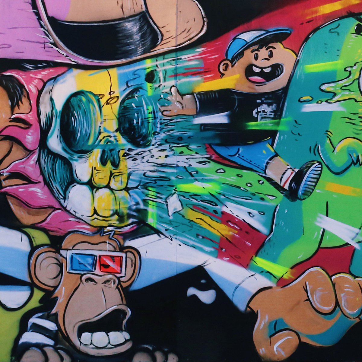 alexmdc's tweet image. Mural at @ILLFESTATX - can’t wait to paint again!!!