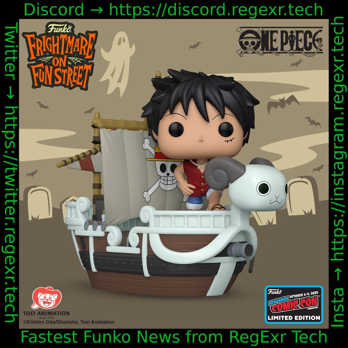 FunkoShopAlert's tweet photo. 2022 New York Comic-con Reveals: Pop! Ride Super Deluxe: One Piece- Luffy With The Going Merry! https://t.co/Y0m83p9Kl6