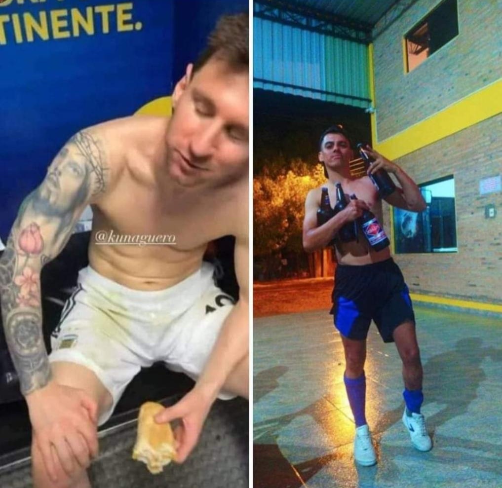Messi después de salir campeón// yo después de errar 5 goles