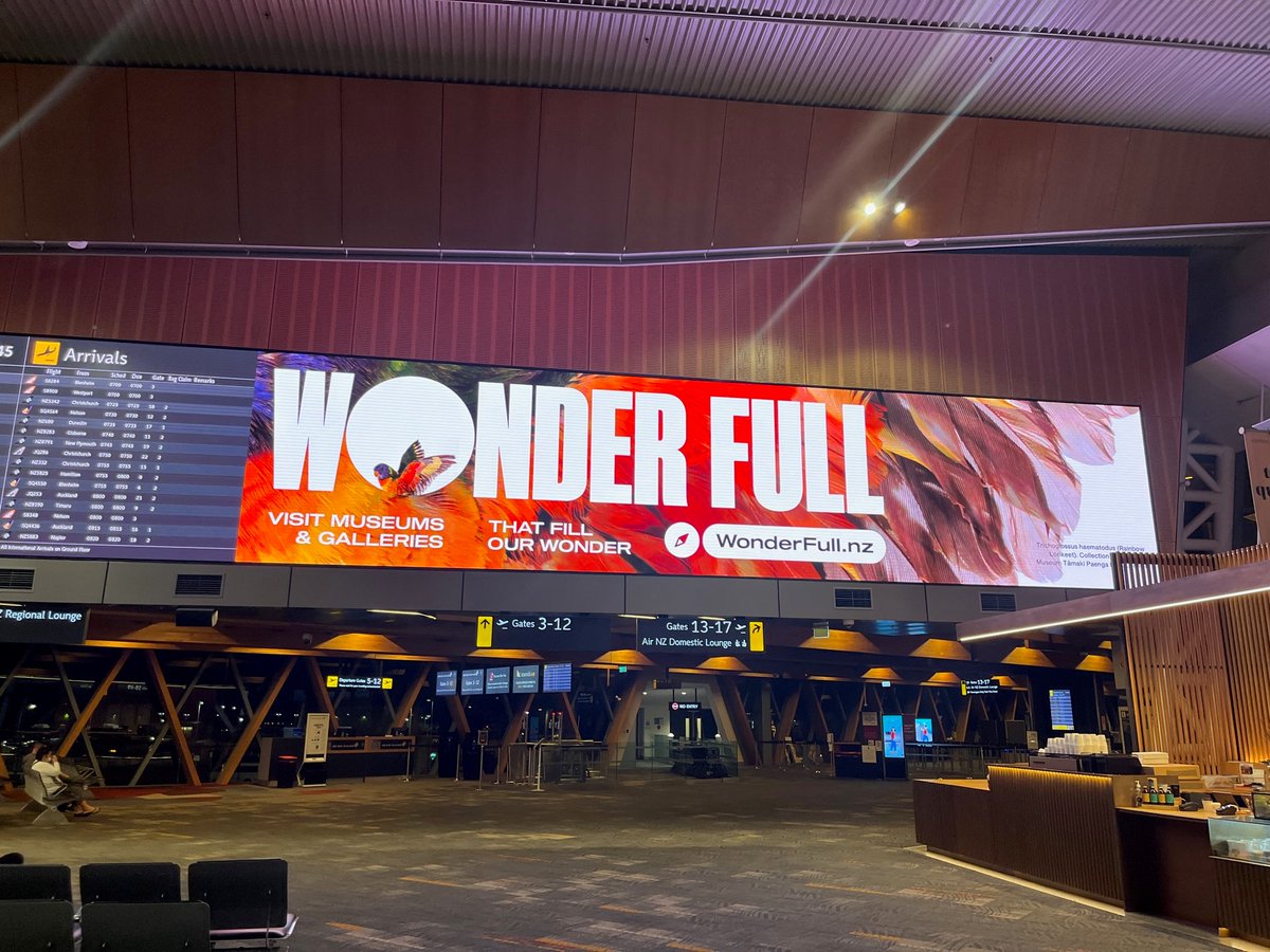 Museums Aotearoa (@museumsaotearoa) on Twitter photo This is Museums Aotearoa <a href="/WLGAirport/">Wellington Airport</a> with our #wonderfull campaign. Museums and galleries are filled with wonder, inspiration, stories, family time, and so much more. This is Museums Aotearoa <a href="/WLGAirport/">Wellington Airport</a> with our #wonderfull campaign. Museums and galleries are filled with wonder, inspiration, stories, family time, and so much more.