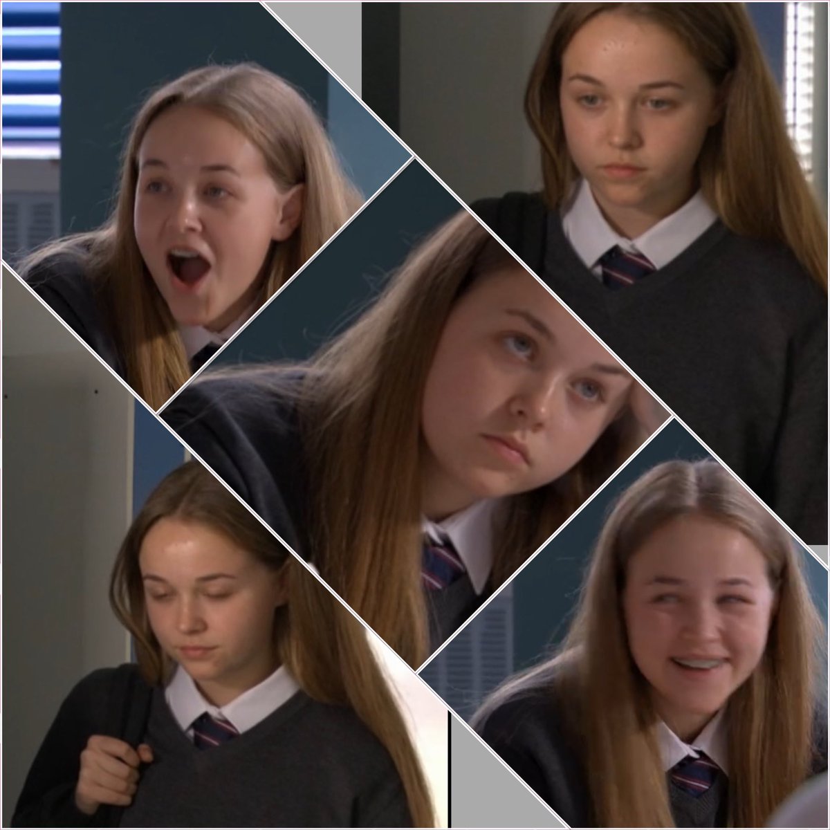 NathalieWall1's tweet photo. Amy in tonight’s episode made a slightly different collage that I usually do just to make it unique 🎨🍎📚✏️ #EastEnders #Amymitchell #Collage #schoolscene https://t.co/ysOtMviCSn