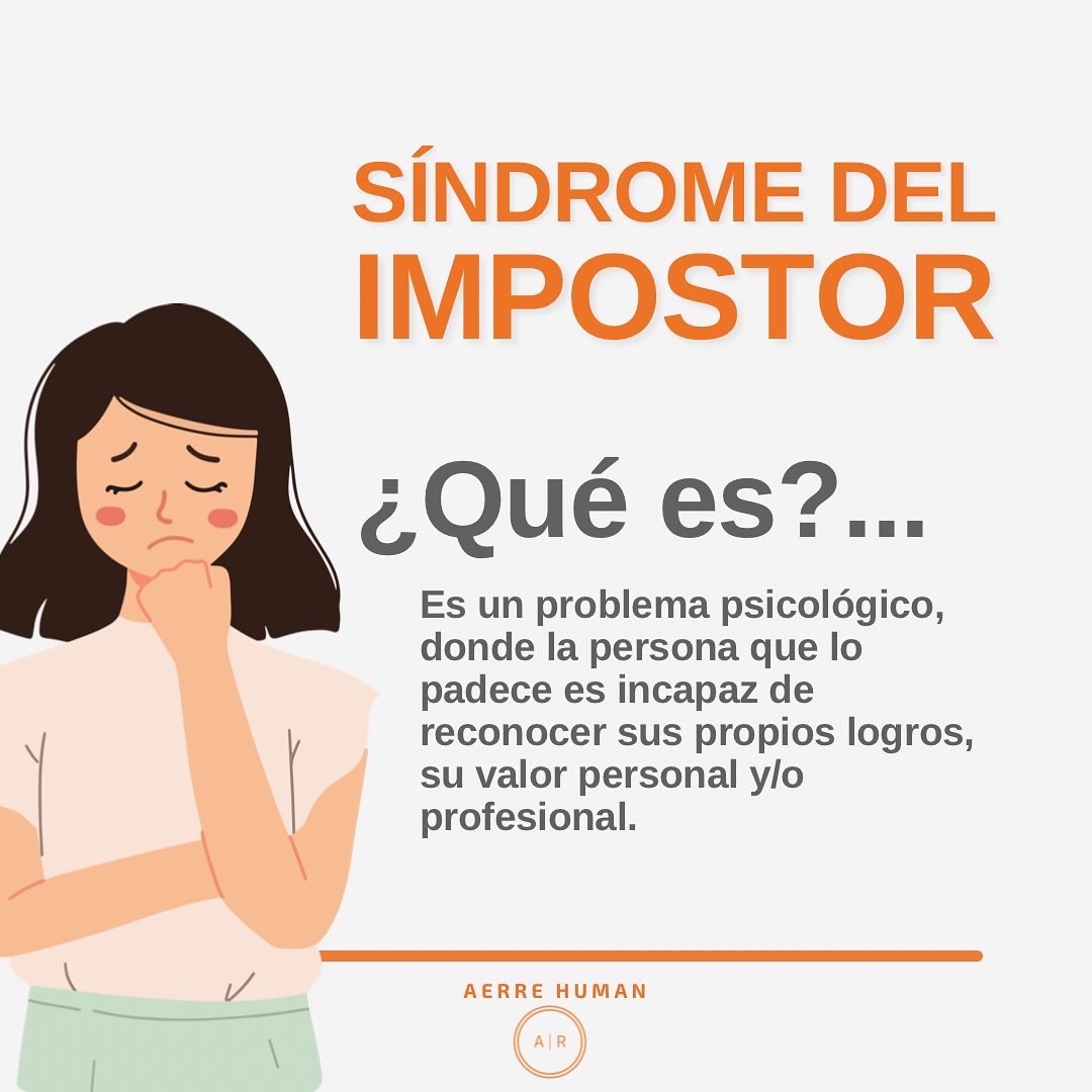 aerrehuman's tweet photo. #SíndromeDelImpostor | Es más común de lo que crees ☝🏼y suele resaltar en nuestras actividades laborales. 🧠🧑🏽‍💻👩🏻‍💻

#AERREHuman https://t.co/BaZp0JHFec