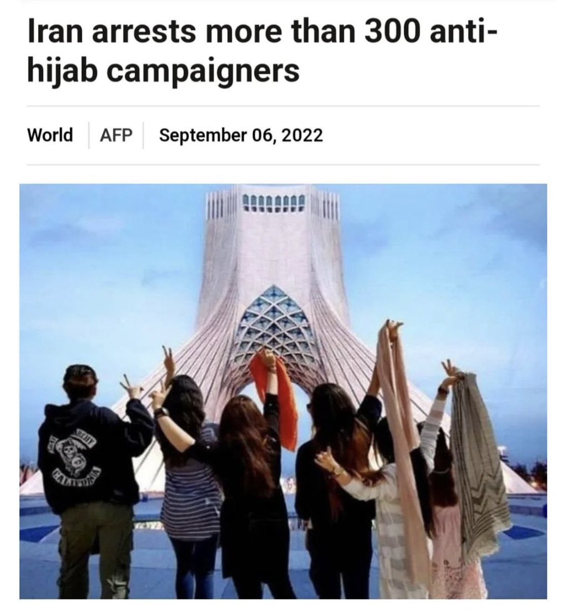 YasMohammedxx's tweet photo. In MENA women are risking their lives for their freedom from hijab.

In the West it’s endorsed by major corporations as if it’s benign clothing and not religiously mandated misogyny.

Such a sickening and shameful betrayal of feminism and liberalism.

#FreeFromHijab 
#LetUsTalk https://t.co/lfaCcVNxco