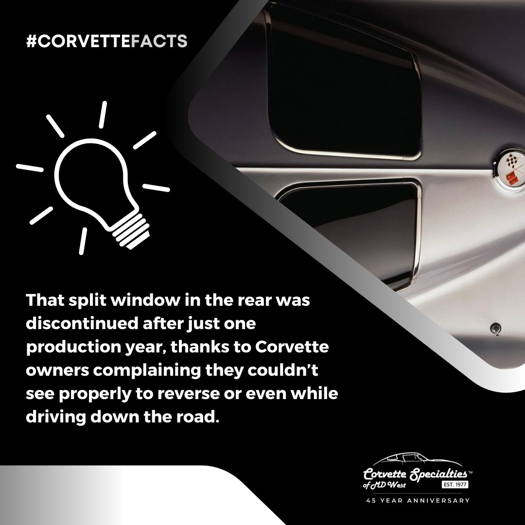 CSofMDWest's tweet photo. For many Corvette enthusiasts, the 1963 split-window model is the pinnacle of vintage Corvettes. 

For the best Corvette parts and restoration services, please visit https://t.co/bSprBYcKKe  

#corvetteparts #corvettepartsforsale #corvettecars #corvetterestoration https://t.co/Fzm8uhzMqv