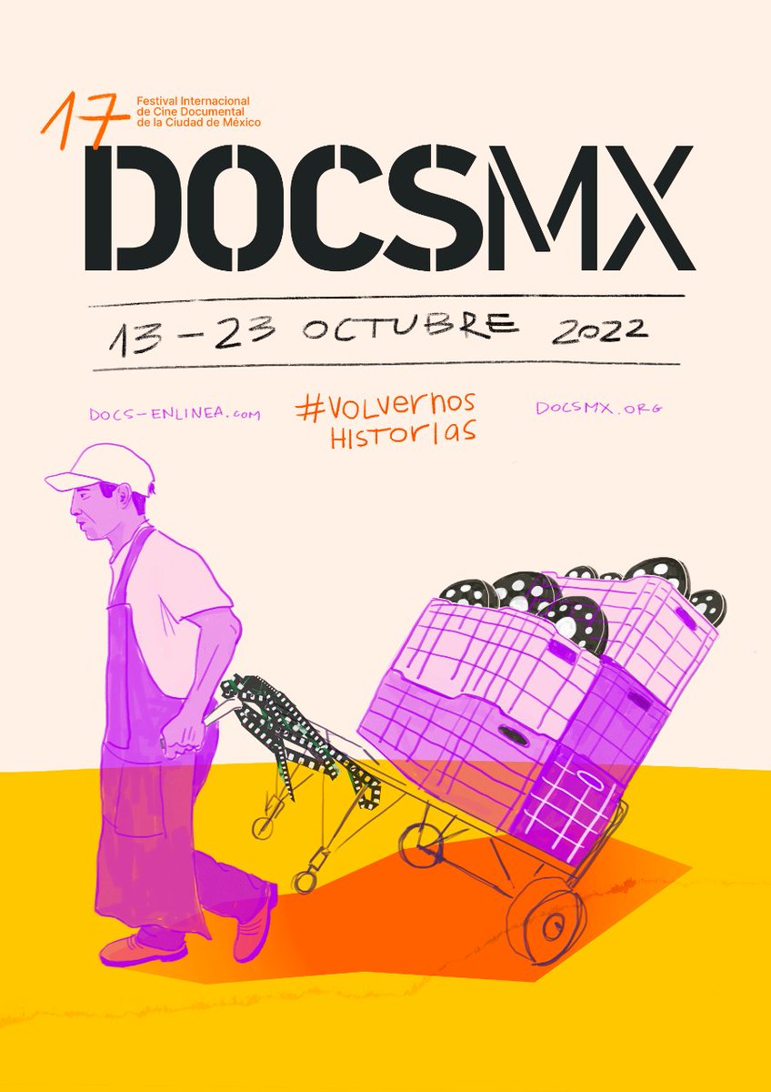 MovieCrazyP's tweet image. Imagen oficial de la edición 17 de #DocsMX.

Creación de Bárbara Borowski, basada en la idea de salir nuevamente a las calles para volver a vernos y encontrarnos. 

🗓 13 al 23 de octubre

#17DocsMX
#VolvernosHistorias
➡️ docsmx.org
➡️ docs-enlinea.com
