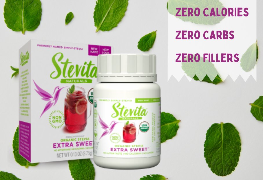 StevitaNaturals's tweet photo. 100% PURE Stevia . . .With no calories, carbs or fillers. Extra Sweet is 300 times sweeter than regular table sugar; a pinch goes a long way! Available in a box with 50 individual packets or a 0.7 oz jar.
π Shop: https://t.co/LUcFXhHrFc
#purestevia #sweetener #sugarsubstitute https://t.co/kYPuBB3vgj