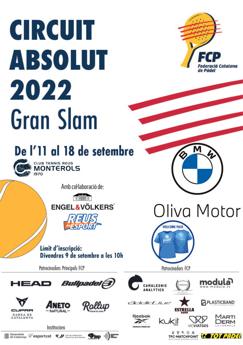 Circuit Absolut 2022 Gran Slam Trofeu Oliva Motor
