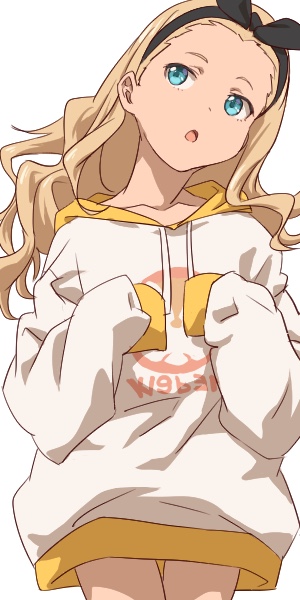 クルミ。だぼだぼパーカーで頭身出すのムズ #リコリコ 