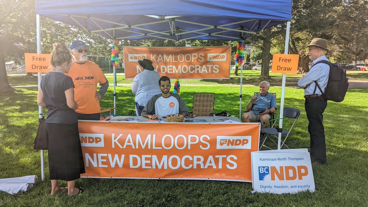KST_NDP's tweet photo. Labour Day represents a hard fought victory for workers to have the chance to campaign for better working conditions or pay. 

We are proud to represent our region on behalf of this important day and history.

#labourday #bcpoli #kamloops https://t.co/uXzi99pARy