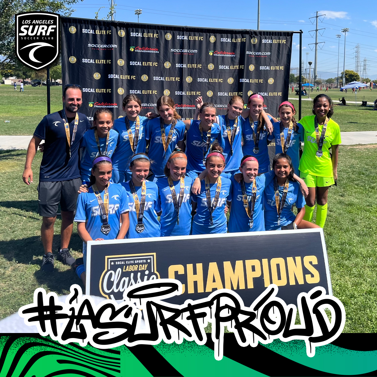 LASurfSoccer's tweet photo. Shoutout to our LA SURF 2010 CHAMPIONS who showed out this weekend for the Labor Day Classic under the leadership of @coach_tasci as well as our 2011 FINALISTS from LC/P! πββοΈ
You couldn't ask for better results for a 3 day weekend, CONGRATS LADIES and way to Play #SURFSTRONG πβ½ https://t.co/x0iYp0WCbR