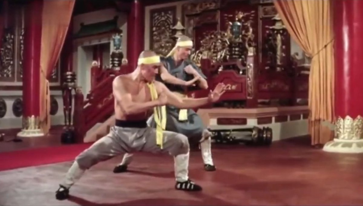 Guymay4's tweet photo. The Great Kunglao! Is that you?😄
From movie #TheShaolinPlot (1977)(#四大门派)
Video Clip:https://t.co/2vWJ6o7rUy
Haha, I found  #TheGreatKunglao 's design inspiration…Half-naked monk with headband…🤭
#Kungfumovie #CasanovaWong https://t.co/0fdG4JzsD9