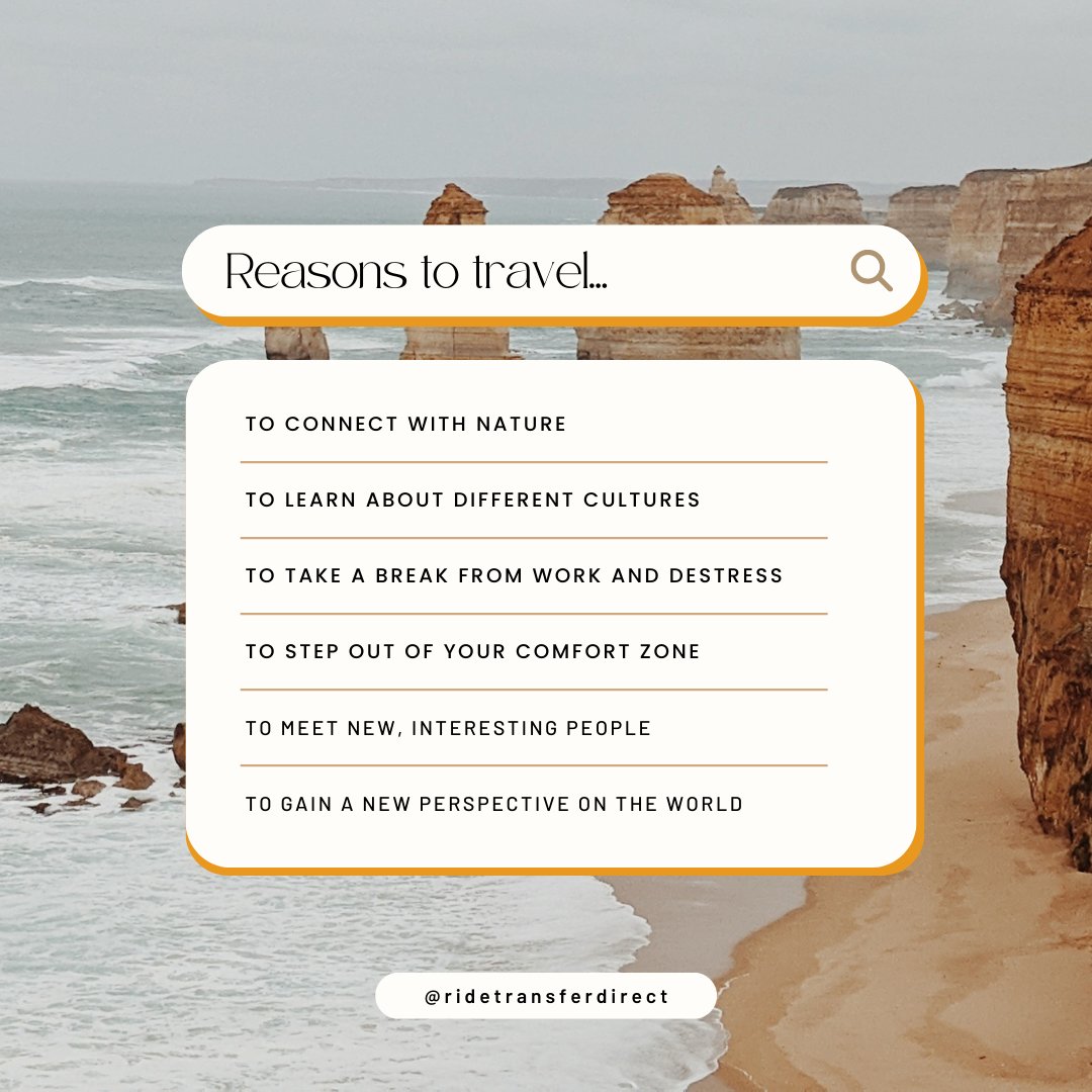 ridetransfer's tweet photo. To travel is divine. There will never be enough reasons to travel. To see the world, to lose yourself in the process of finding a new you. 🧘‍♀️🧗‍♂️

#travel #adventure #wanderlust #ridetransferdirectrides #travel #travelling #traveladdict #traveltheworld #travelmore #travellife https://t.co/0mAqnV39QJ