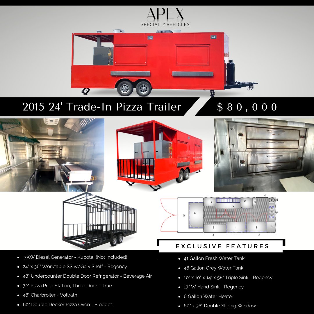 F O R  S A L E :  2015 24' Trade-In Pizza Trailer. 

#MobileVehicles #CustomFoodTruck #CustomFoodTrailer #MobileKitchen #FoodTruck #FoodTrailer #FoodTruckForSale #FoodTrailerForSale #PizzaTrailer #PizzaFoodTruck #PizzaTrailerForSale #FoodTruckNation