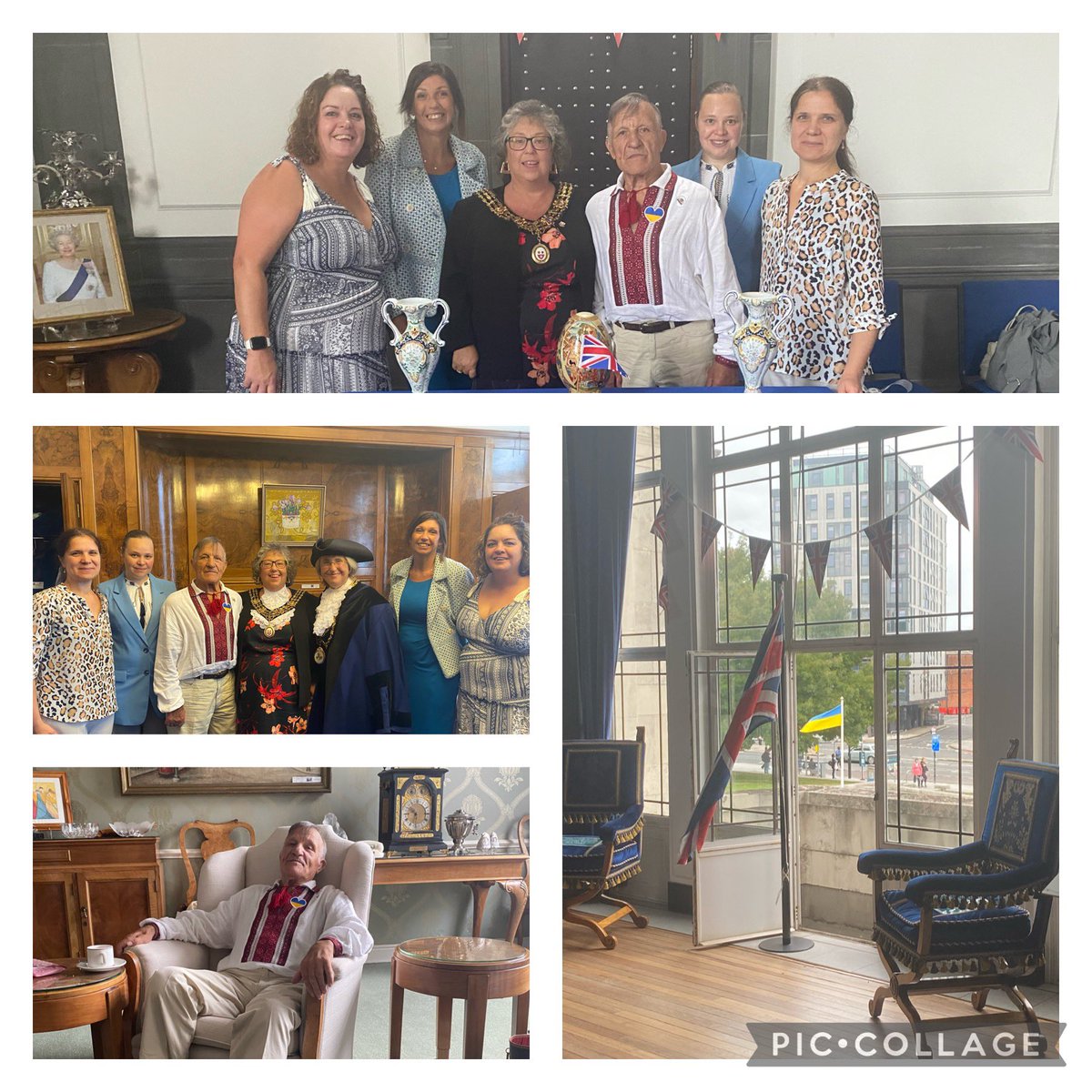TheSotonMayor's tweet photo. Possibly one of my favourite afternoons.A few weeks ago I met this guy who had been brought to Soton for his safety in his late 80s with no English language no friends,I invited him to the parlour.He was so proud and really enjoyed his visit.#civiclife #800thmayor Ukraine 🇺🇦 https://t.co/jCe6ZXh1GR