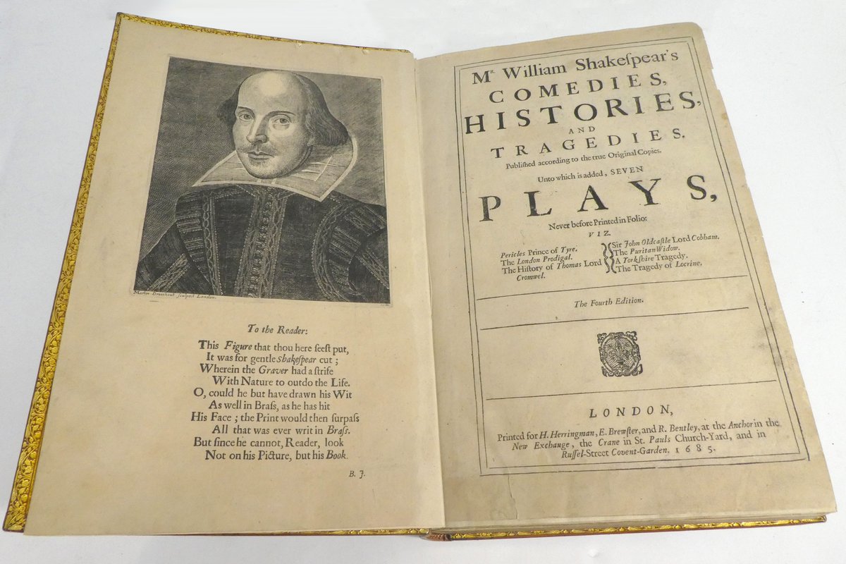 It's #ReadABookDay! 📖

To celebrate, we thought we’d give you a peek at one of the priceless artifacts in the #StratfordFestivalArchives: a Fourth Folio Edition of The Complete Works of Shakespeare, published in 1685.