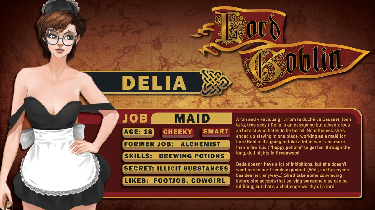 A little repost of the cast of ladies from our brand new game Lord Goblin...