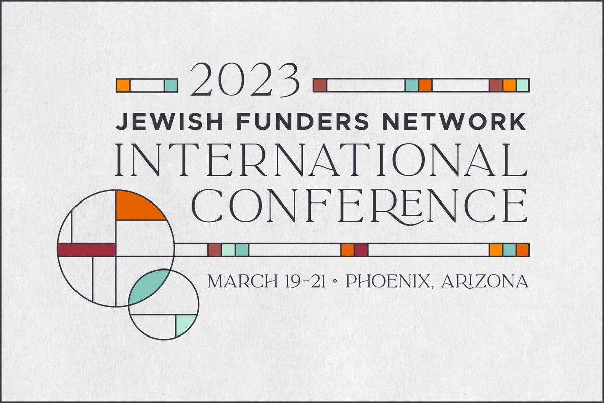 Save the date for the premier event in Jewish philanthropy! Open to JFN members and those eligible for membership. Learn more about our conferences at jfunders.org/jfn-internatio…