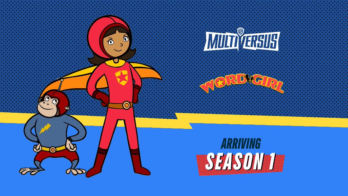 Xavier4MVS's tweet photo. More #4MVS teaser images. All 4 of these characters + Zaboomafoo will be in the next (and maybe final) banner update @ElinorRabbitMVS @WordGirl4MVS @Monika4MVS @StephenMihali #Xavier4MVS #MultiVersus https://t.co/VdOv6eUpsG