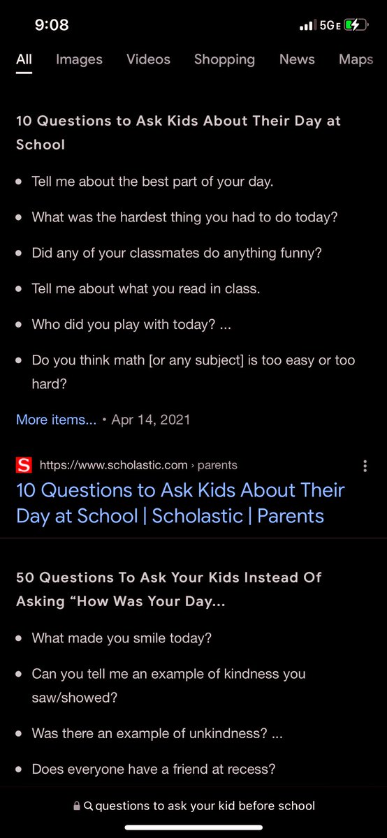 BDAHT's tweet photo. Parents:

I tried some of these with #Riyen today instead of “How was school?” &amp; it was a pretty interesting conversation home. 

Just thought I would share. https://t.co/hDfbsiH70y