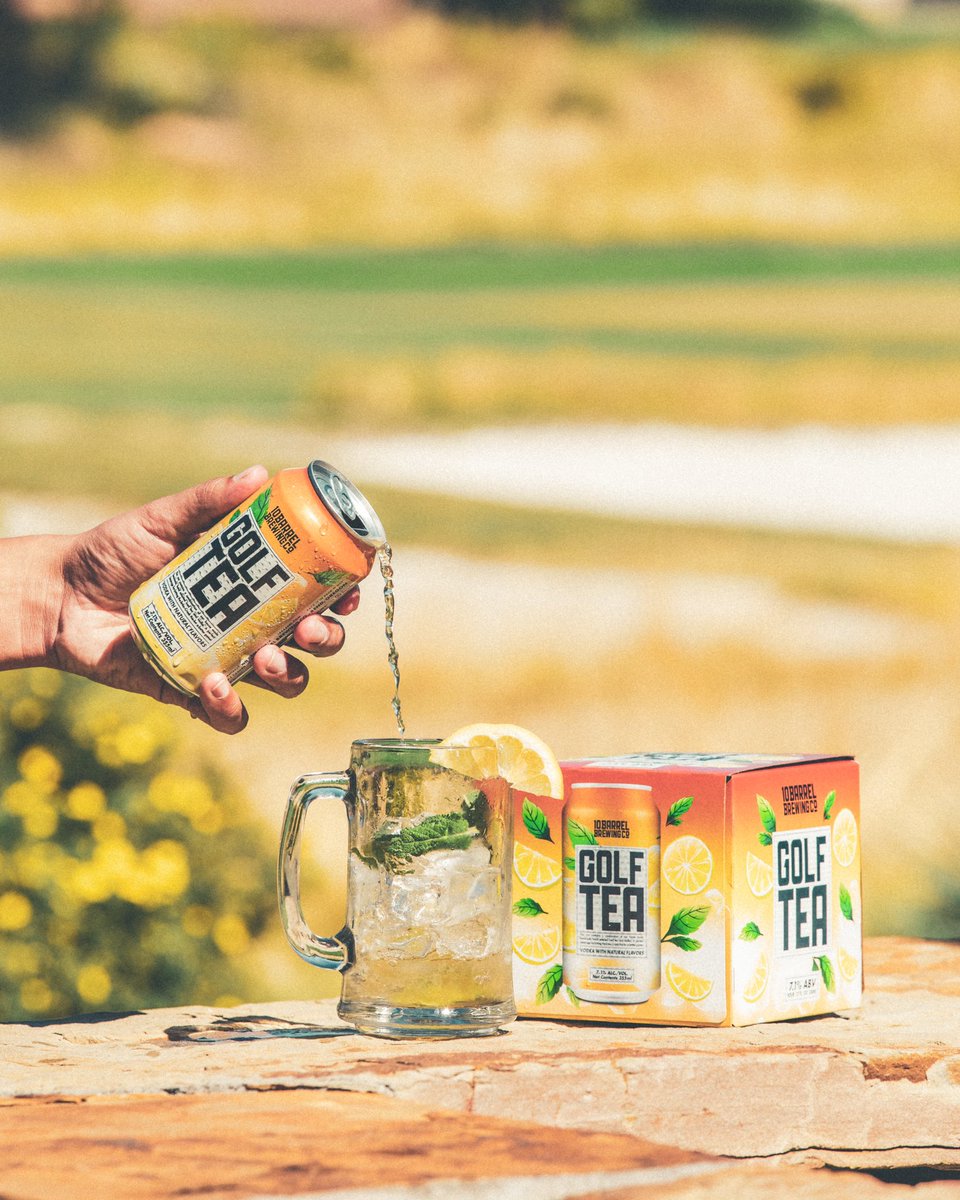 10BarrelBrewing's tweet photo. Whoโs your caddy? โณ๏ธ๐
#HappierHours #10Barrel #GolfTea https://t.co/Y6ESK5QLgN