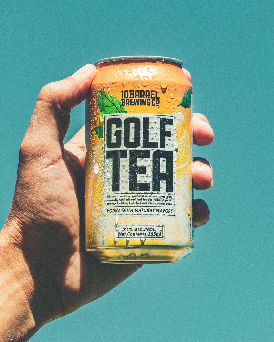 10BarrelBrewing's tweet photo. Whoโs your caddy? โณ๏ธ๐
#HappierHours #10Barrel #GolfTea https://t.co/Y6ESK5QLgN