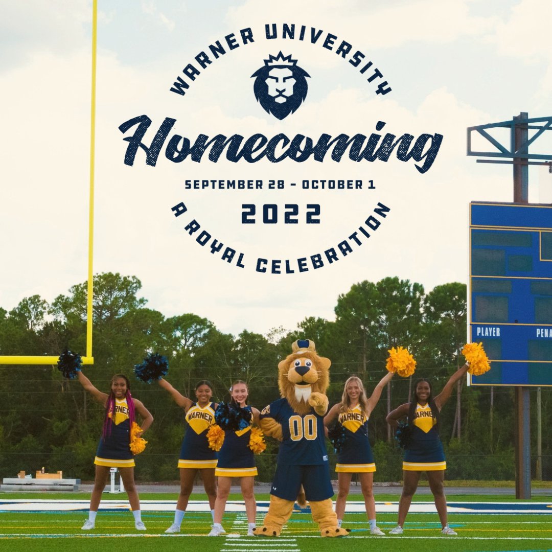 WarnerU's tweet photo. Save the Date for HOMECOMING 2022!📆

Join us for a week of festivities from September 28, 2022 - October 1, 2022. To find the full schedule and to RSVP for each event, check out our new homecoming page: https://t.co/vGZtTuReLg https://t.co/9Ja0hfwFWV