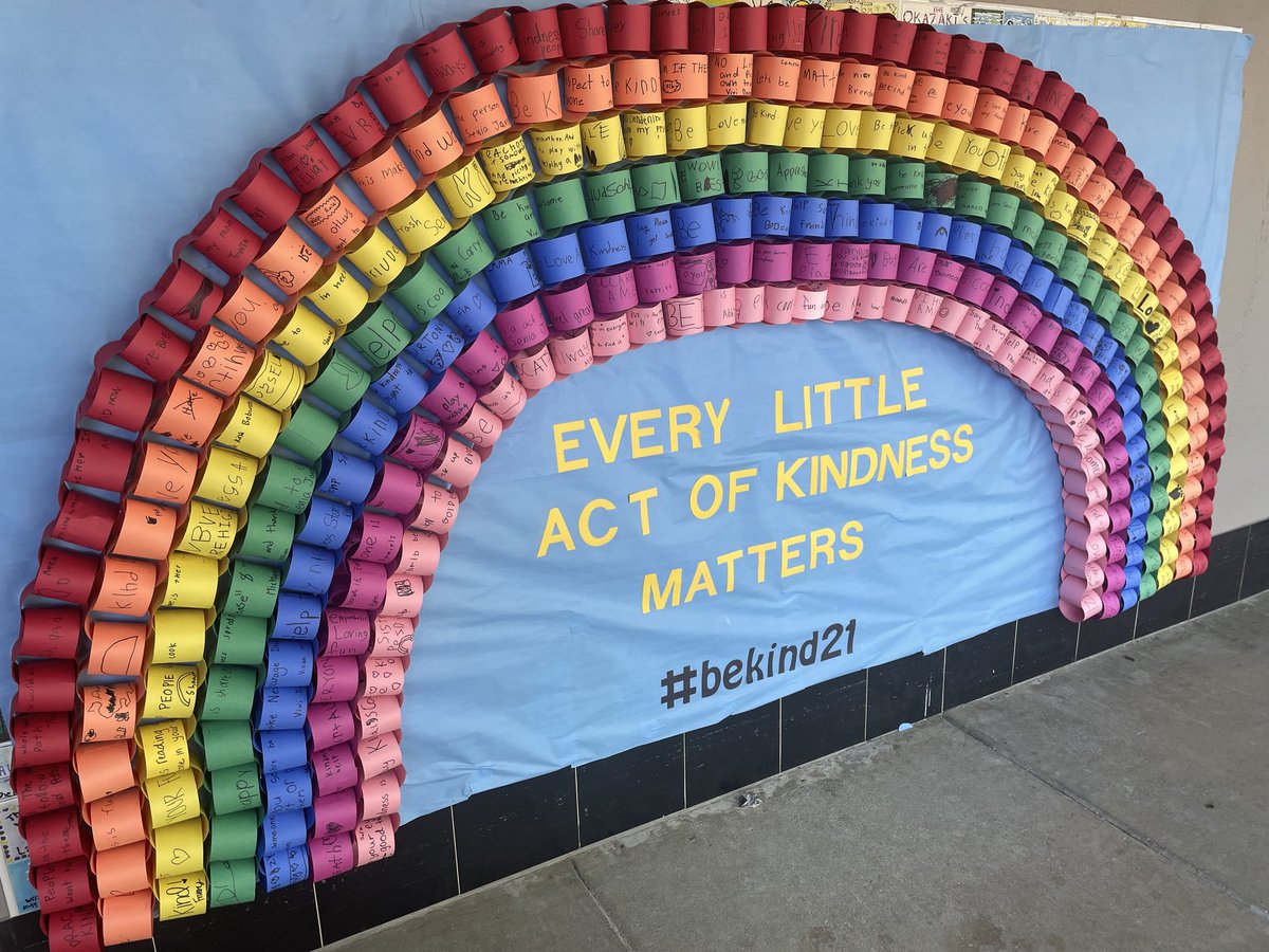 BVEBobcats's tweet photo. Happy BeKind21!! Every little act of kindness sure makes a beautiful sight!!
#lafsd #bekind21 https://t.co/L8IHlr6EWd