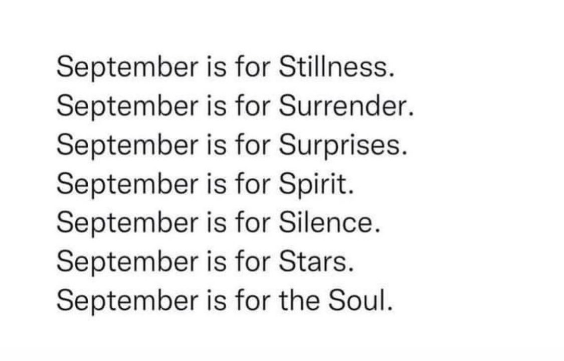 Who’s feeling September 🙌