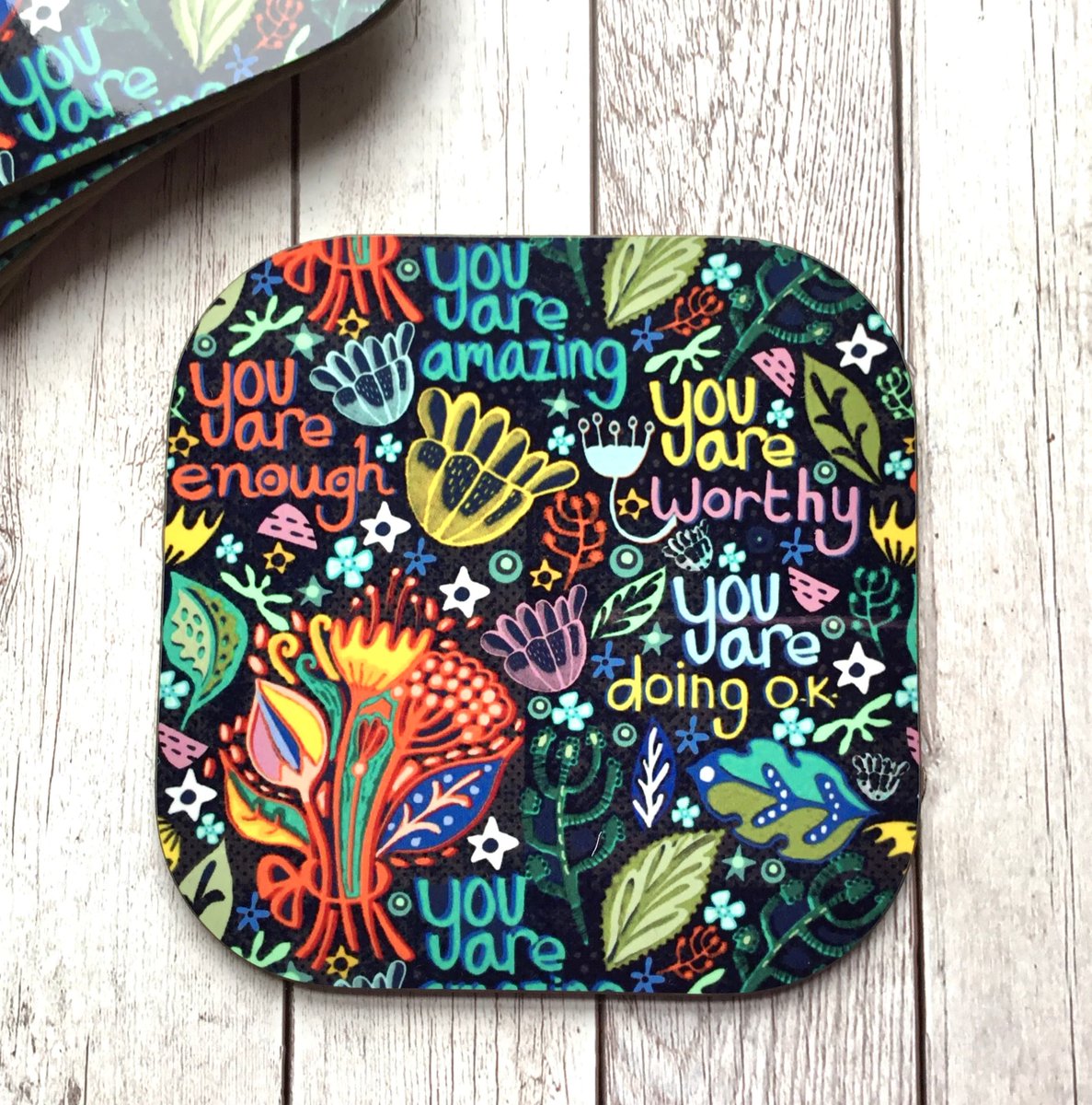 buck_lj's tweet photo. You Are Amazing Coaster, Motivational Quote Coaster, Positive Affirmation Coasters, Thinking Of You, Housewarming Gift, Inspirational Gifts. https://t.co/MVEClYKeyx #Slumbermonkey #Etsy #DrinksCoasters https://t.co/CxGWMxdKGe