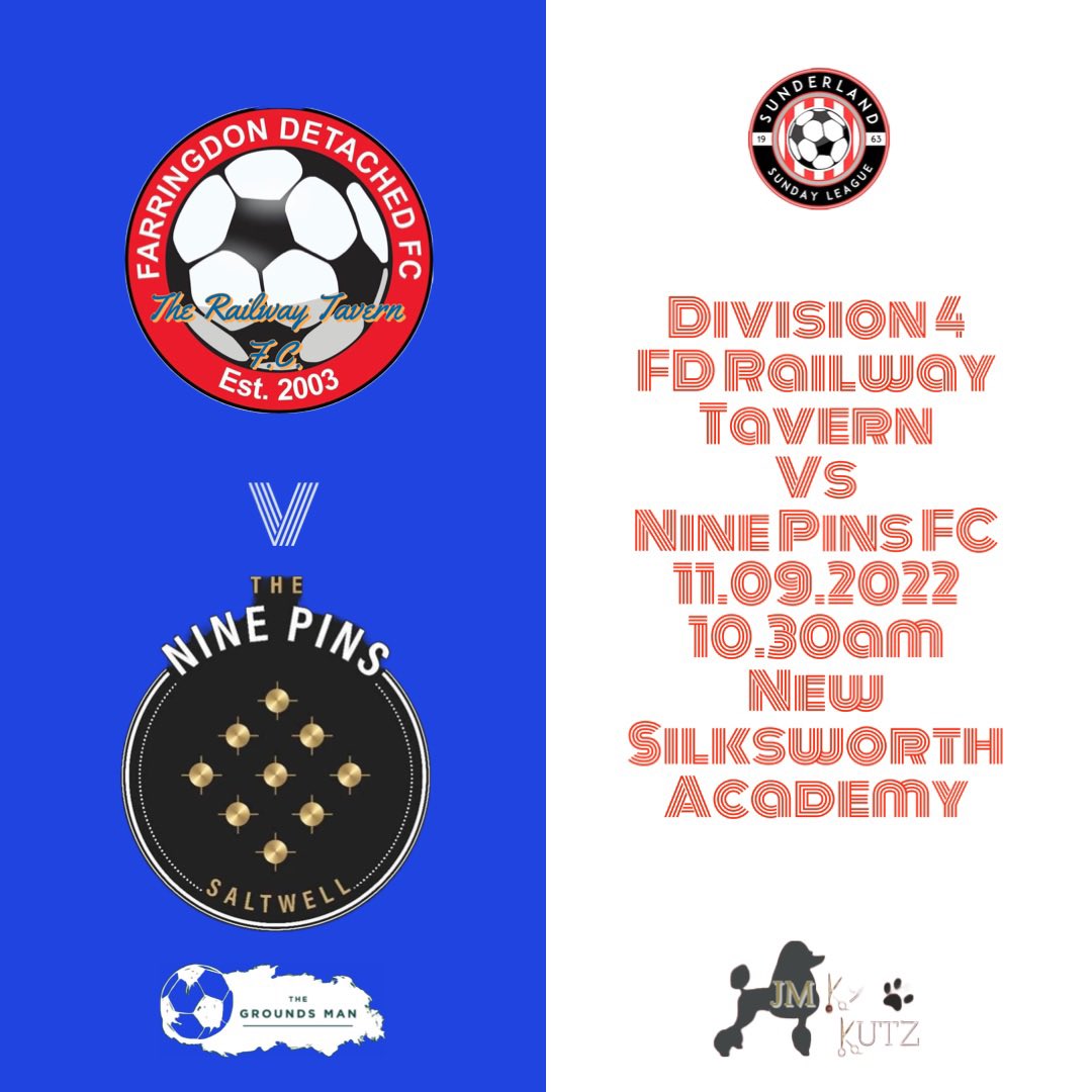Next up for the lads is yet another home game vs Nine Pins FC (the eagle fc) looking continue our unbeaten start to the season and make it 5 wins from 5! 🔵🔴
📆 Sunday 11th September
⏰ 10:30am 
🏡 New Silksworth Academy