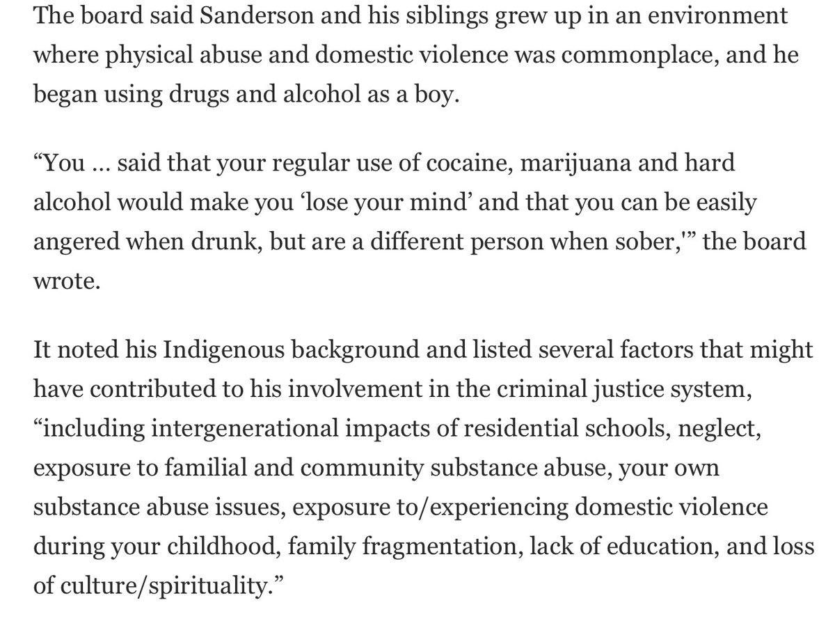 MattWalshBlog's tweet photo. The parole board in February lamented that Myles had suffered systemic racism due to his indigenous background. They blamed his violence on "loss of culture/spirituality." https://t.co/orxwACSbCN