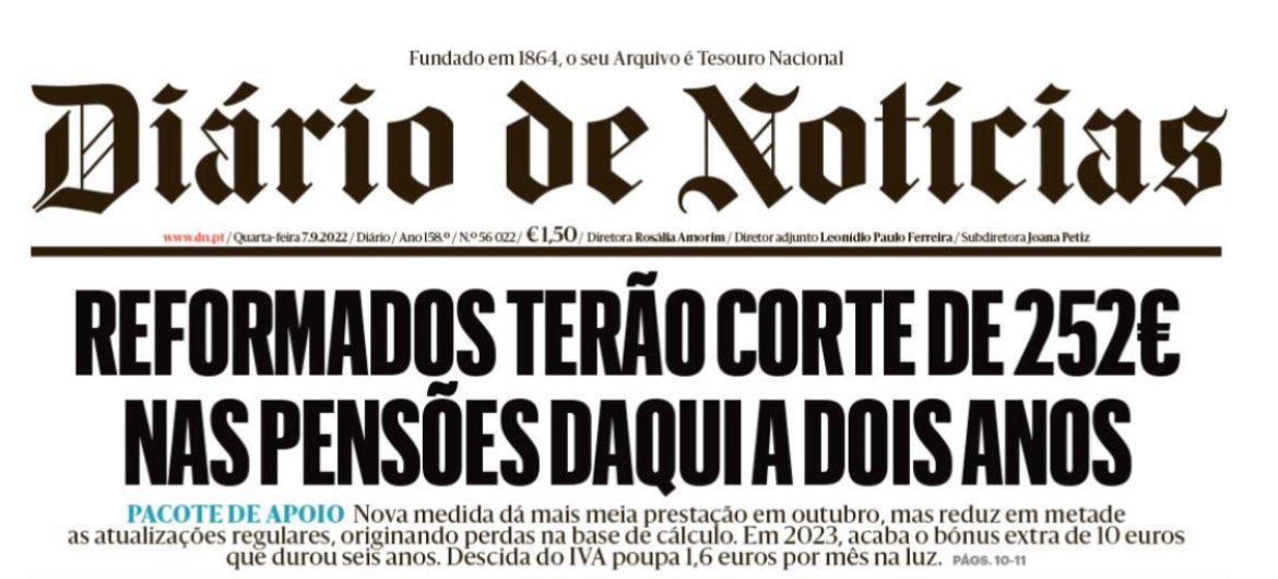 Já se sabe que a governação PS é terrivelmente incompetente com os mais jovens, falhando em deixar-lhes um país com oportunidades. Mas agora fica provado que o PS mente e também falha aos idosos e mais vulneráveis. 

O PS cortou nas pensões.